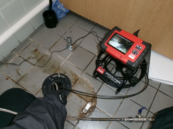 4ファイバースコープで確認中